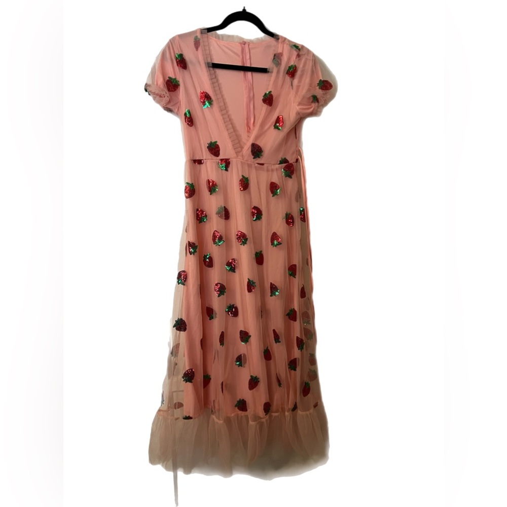 Sequin strawberry dress size small